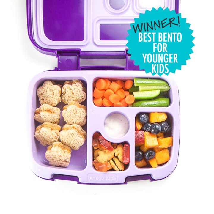 紫色本托学校午餐盒 - 最bob平台佳年轻孩子的冠军。
