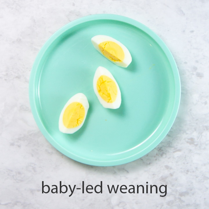 切鸡蛋，用于婴儿主导的断奶