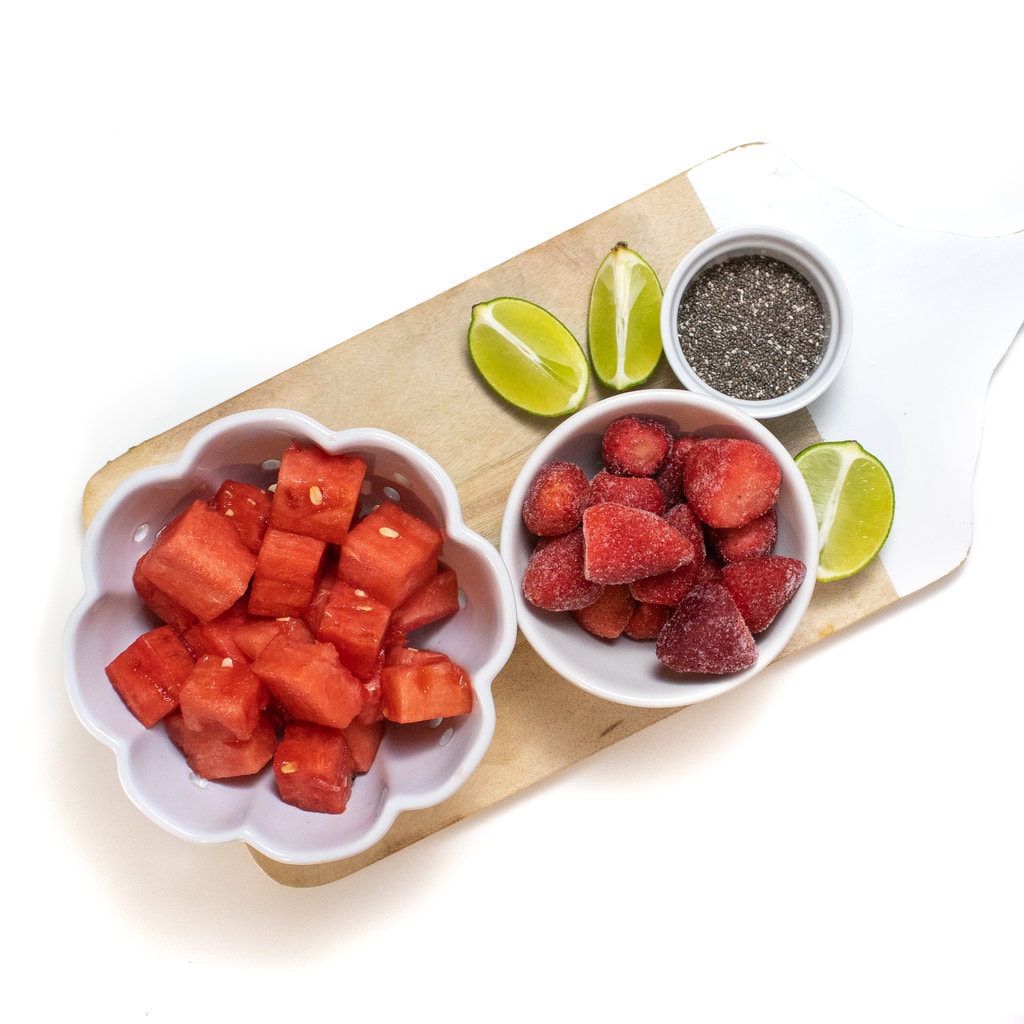 木切板加碗西瓜 碗冻草莓 碗千叶种子 切线