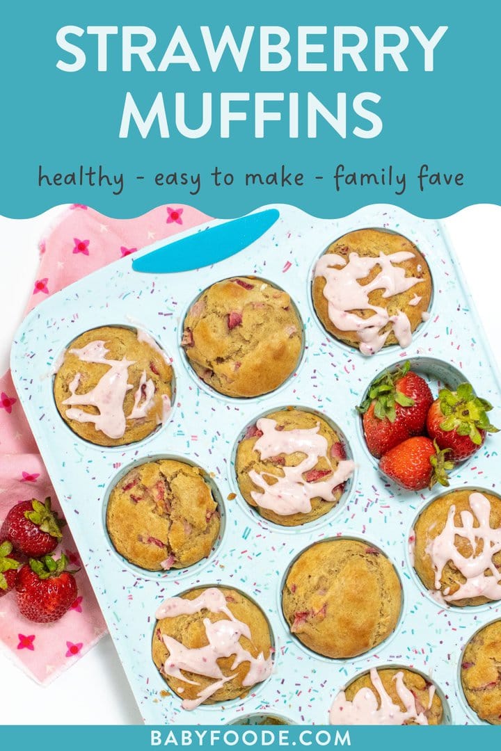 图形文章-草莓松饼健康易做家庭最喜图片显示蓝松饼罐装草莓松饼 带草莓奶油奶酪 带草莓和粉红色餐巾