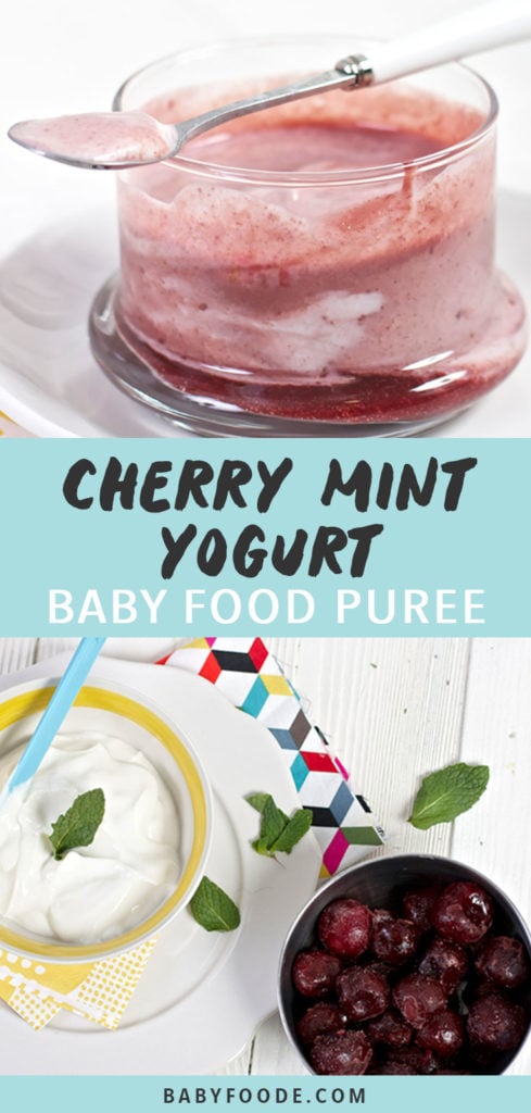 Bob电竞竞猜图片Post- Cherry MintYogurt婴儿食品Pure