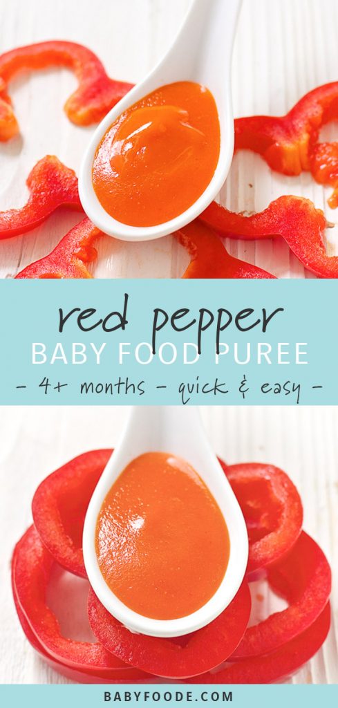 红辣椒婴儿食品果泥在白汤匙上被生辣椒包围。