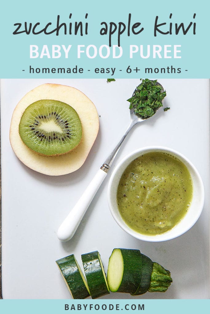 图片发布-Zucchini、苹果、kiwi小菜净化-自制-易用-6+月图像显示白切板上分布成片