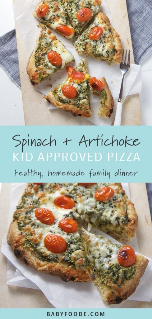 spinach和artichoke比萨板