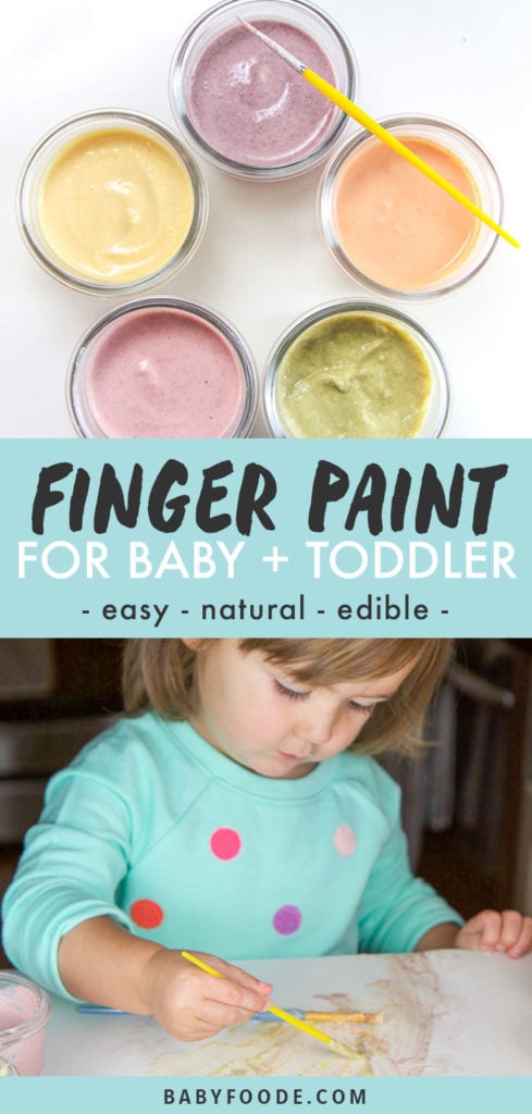 图形文章-指针编译baby+Todler-简单-自然-可食用两张女孩指画 和罐头指画
