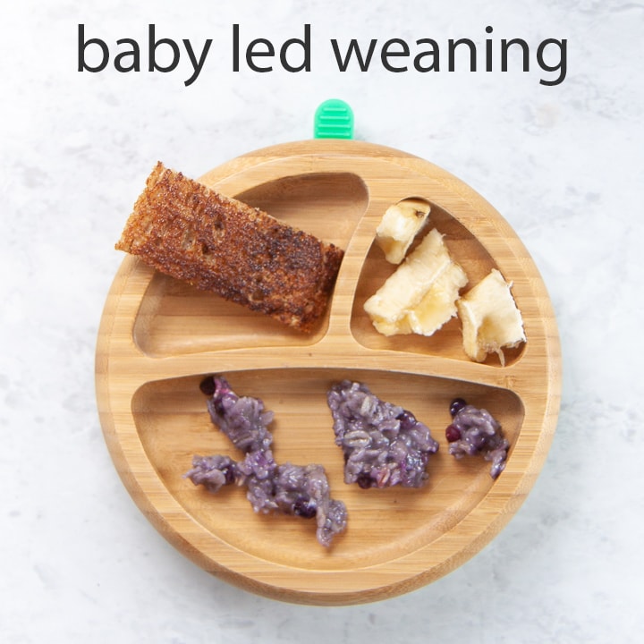如何服务蓝莓燕麦作为婴儿带断奶