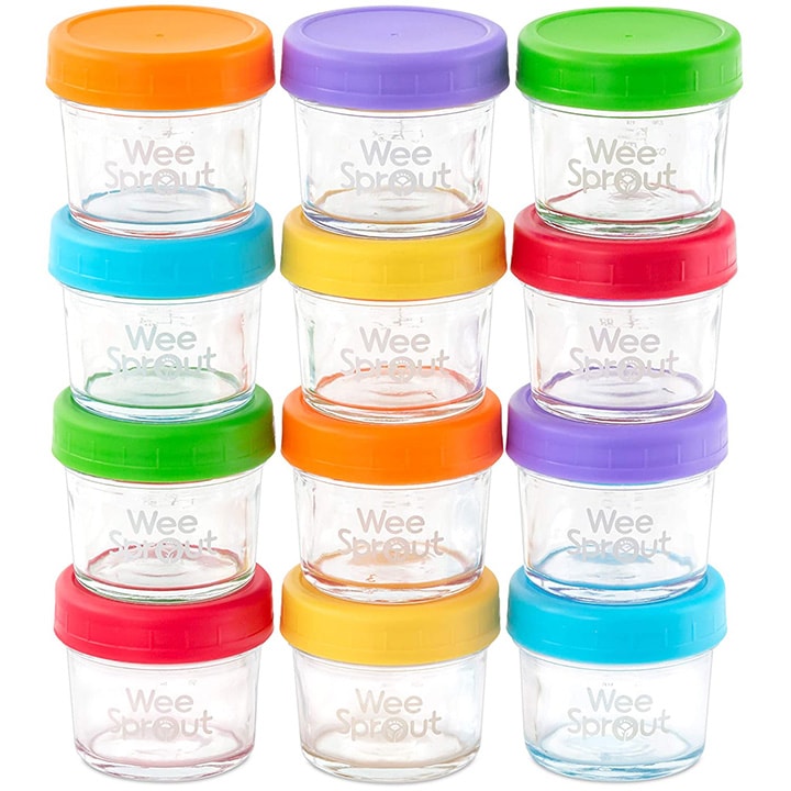 12玻璃罐存储婴儿食品