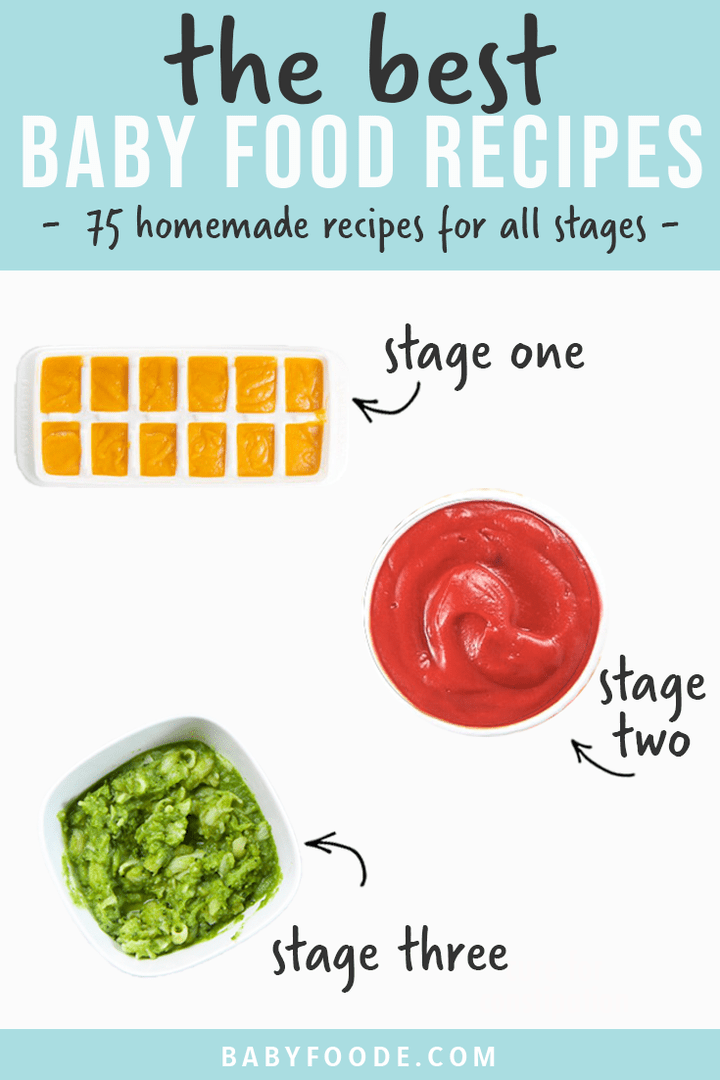 bob电竞网页图片发布-最佳婴儿食品配方-75自制所有阶段-阶段-阶段2和阶段3图片传播小菜和图形显示不同阶段
