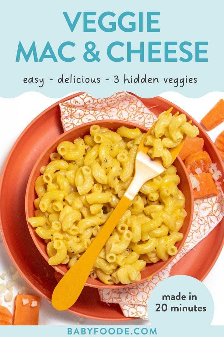 图形文章-蔬菜mac+kese简单、美味、三种隐藏蔬菜20分钟后制作黑粉板和碗上橙园的图片 顶部有蔬菜mac和kese